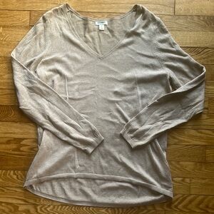 Tan V-Neck Sweater